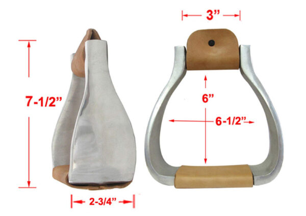 Engraved Aluminum Roping Stirrups